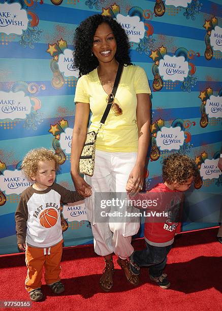 Actress Garcelle Beauvais-Nilon attends the Make-A-Wish Foundation event at Santa Monica Pier on March 14, 2010 in Santa Monica, California.