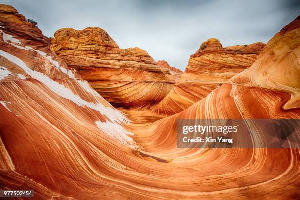 the wave coyote buttes - the wave coyote buttes stock pictures, royalty-free photos & images