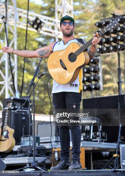 Singer Tyler Rich performs on Day 3 of County Summer Music Festival at Sonoma County Fairgrounds on June 17, 2018 in Santa Rosa, California.