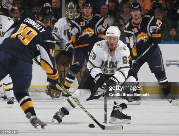 Mike Ribeiro of the Dallas Stars skates against the Buffalo Sabres at the HSBC Arena on March 10, 2010 in Buffalo, New York.