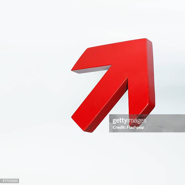 Red Arrow Pointing Up Photos and Premium High Res Pictures - Getty Images