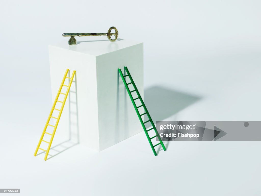 Ladder End Key Two Ladders And A Key High-Res Stock Photo - Getty Images