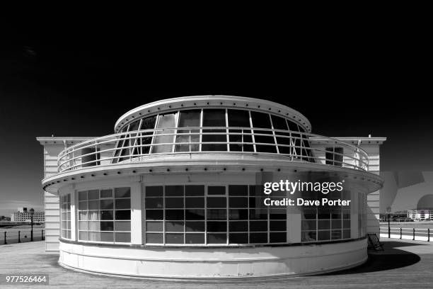 victorian pier, worthing - worthing pier stock pictures, royalty-free photos & images