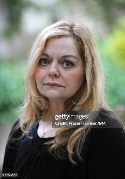 Sharon Murphy, mother of deceased actress Brittany Murphy, during a portrait shoot on January 13, 2010 in Hollywood, California.