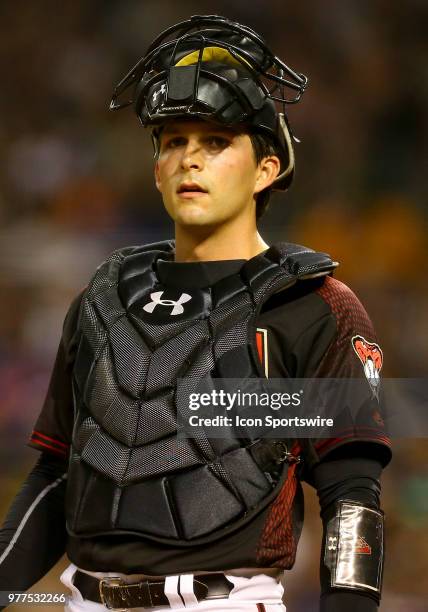 Arizona Diamondbacks Catcher John Ryan Murphy during the MLB baseball game between the New York Mets and the Arizona Diamondbacks on June 16, 2018 at...