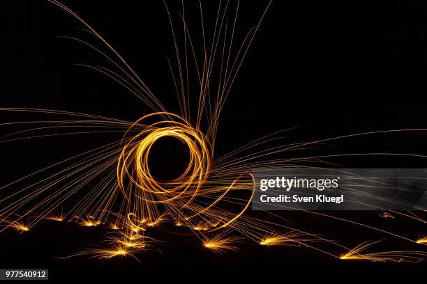 just sparks - light streaks stock-fotos und bilder