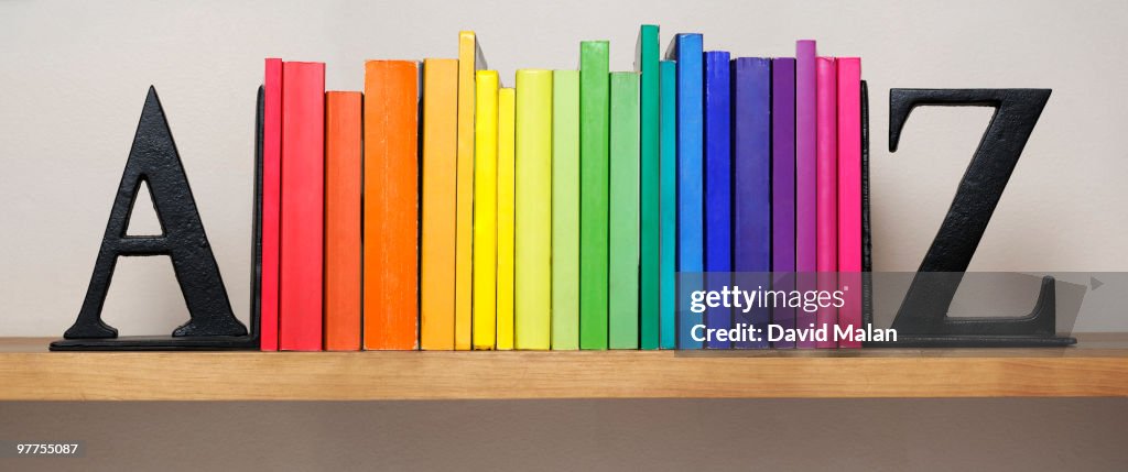 Spectrum of books between A & Z bookends