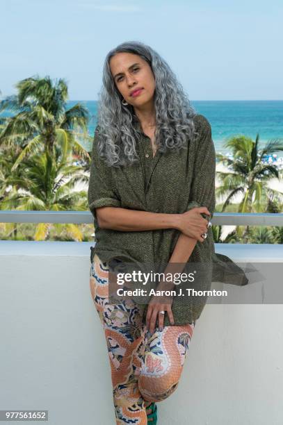 Producer Mimi Valdes poses for a portrait during the 22nd Annual American Black Film Festival at the Loews Miami Beach Hotel on June 16, 2018 in...