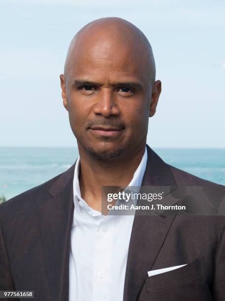 Actor Dondre Whitfield poses for a portrait during the 22nd Annual American Black Film Festival at the Loews Miami Beach Hotel on June 16, 2018 in...