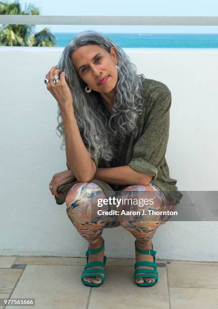 Producer Mimi Valdes poses for a portrait during the 22nd Annual American Black Film Festival at the Loews Miami Beach Hotel on June 16, 2018 in...