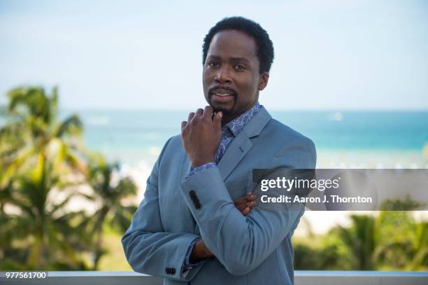 Actor Harold Perrineau poses for a portrait during the 22nd Annual American Black Film Festival at the Loews Miami Beach Hotel on June 16, 2018 in...