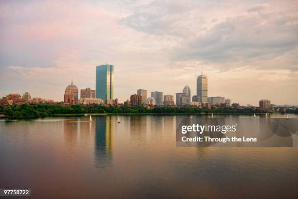 boston back bay - boston massachusetts foto e immagini stock