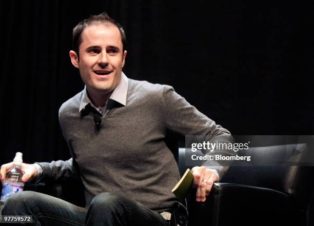 Evan Williams, co-founder and chief executive officer of Twitter Inc., speaks at the South by Southwest conference in Austin, Texas, U.S., on Monday,...