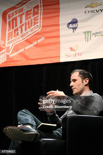 Evan Williams, co-founder and chief executive officer of Twitter Inc., speaks at the South by Southwest conference in Austin, Texas, U.S., on Monday,...