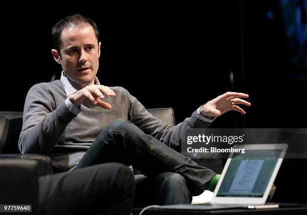 Evan Williams, co-founder and chief executive officer of Twitter Inc., speaks at the South by Southwest conference in Austin, Texas, U.S., on Monday,...