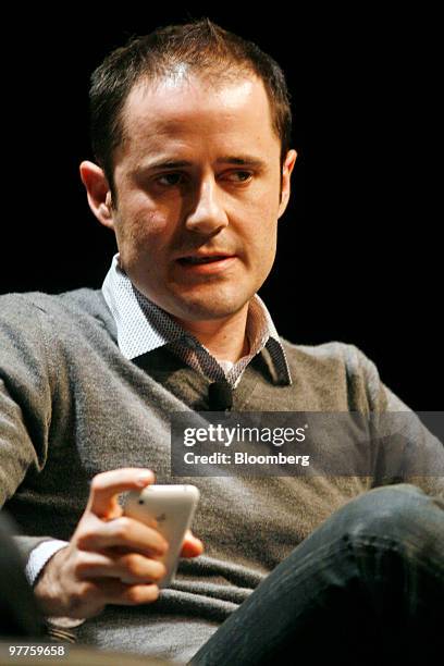 Evan Williams, co-founder and chief executive officer of Twitter Inc., speaks at the South by Southwest conference in Austin, Texas, U.S., on Monday,...