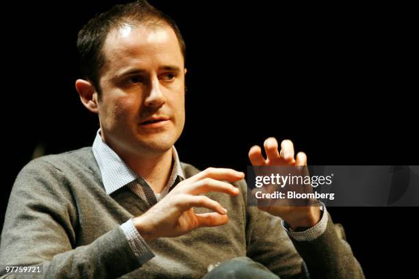 Evan Williams, co-founder and chief executive officer of Twitter Inc., speaks at the South by Southwest conference in Austin, Texas, U.S., on Monday,...