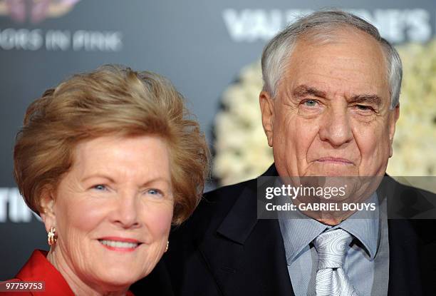 Director Garry Marshall arrives with his wife Barbara Marshall at the Los Angeles Premiere for his new film "Valentine's Day" at the Grauman's...