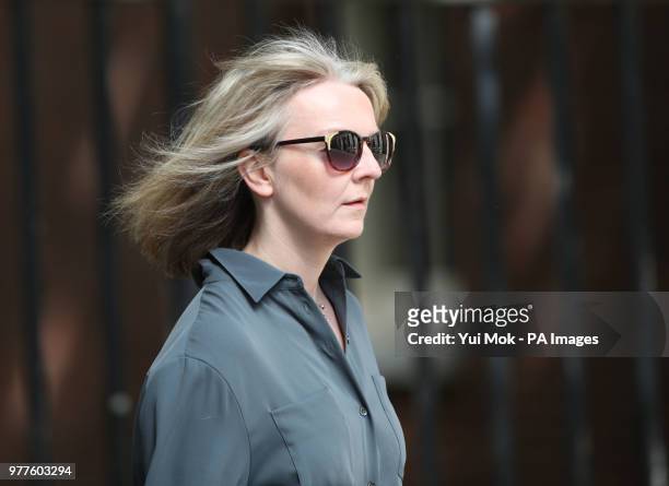 Chief Secretary to the Treasury, Liz Truss, arrives at Downing Street for a Cabinet meeting ahead of a keynote speech by the Prime Minister who has...