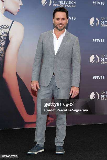 Charles Esten of the serie "Nashville" attends a photocall during the 58th Monte Carlo TV Festival on June 18, 2018 in Monte-Carlo, Monaco.