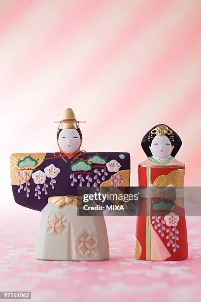 japanese hinamatsuri doll - hinamatsuri foto e immagini stock