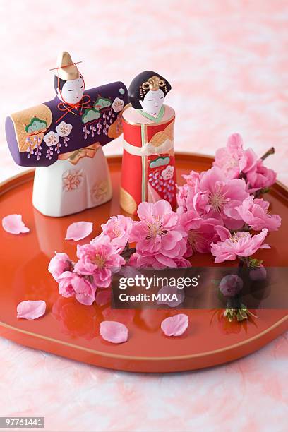 japanese hinamatsuri doll - girls day stock pictures, royalty-free photos & images