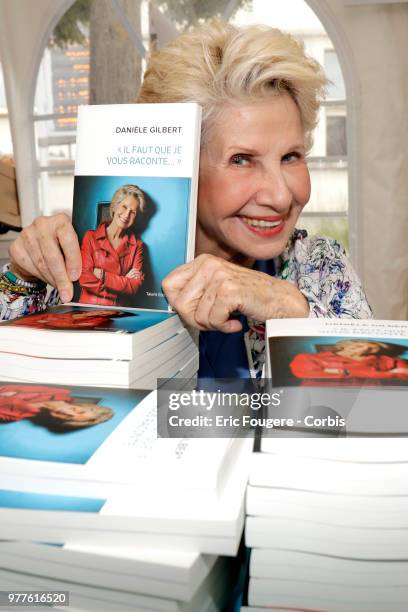 Presenter Daniele Gilbert poses during a portrait session in Paris, France on .