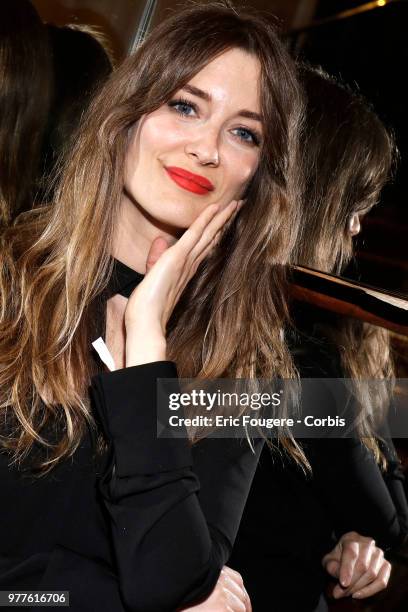 Writer Diane Ducret poses during a portrait session in Paris, France on .