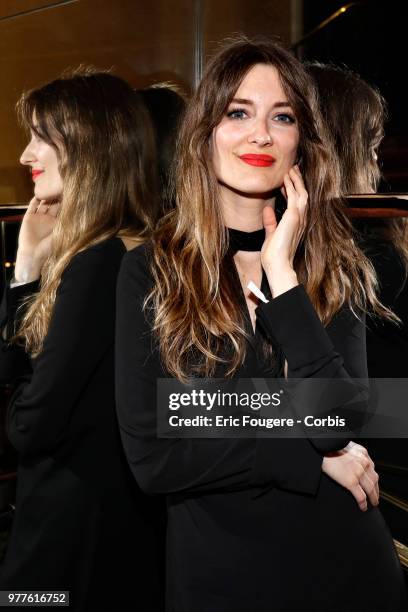 Writer Diane Ducret poses during a portrait session in Paris, France on .