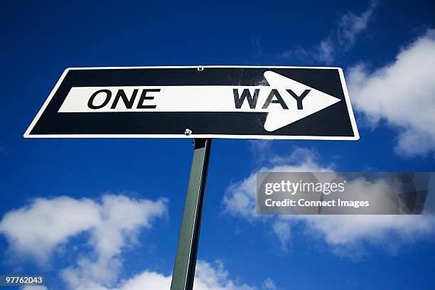One Of One Sign 179 Low Angle View Of One Way Sign Stock Photos, High-Res Pictures, and ...