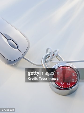 Computer mouse and lock Computer mouse and lock