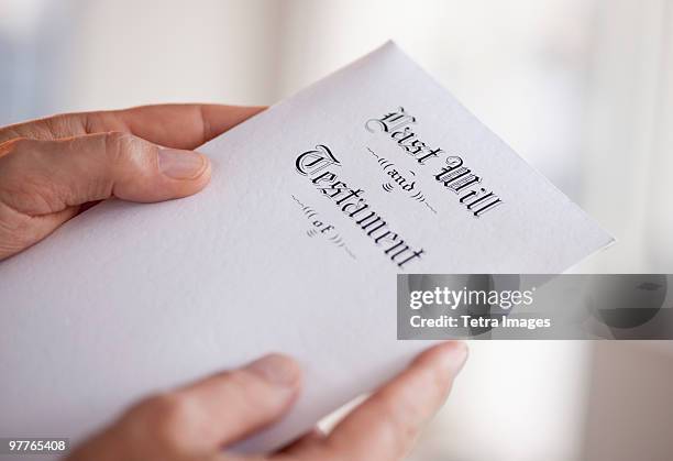 last will and testament - erfenis stockfoto's en -beelden