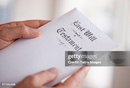 Last will and testament Last will and testament