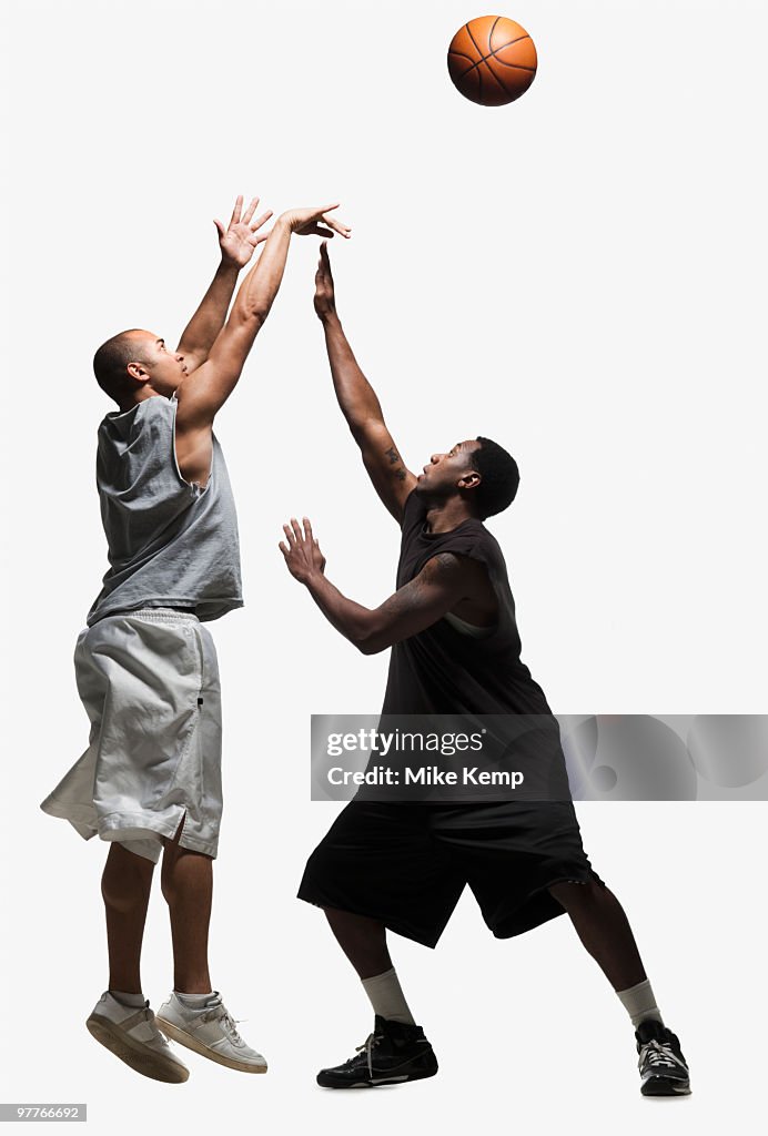 Two basketball players