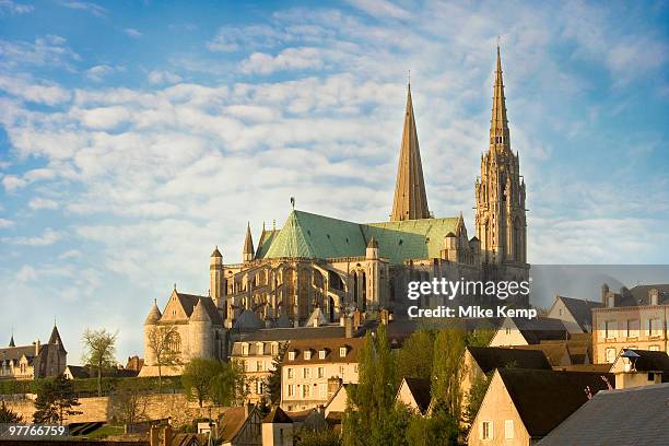 medieval cathedral - chartres stock pictures, royalty-free photos & images