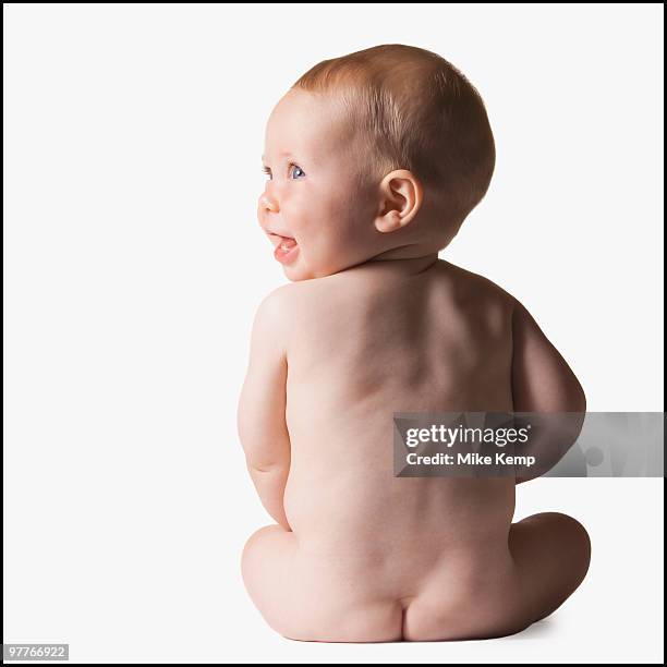 baby's bum - bare bum stock pictures, royalty-free photos & images