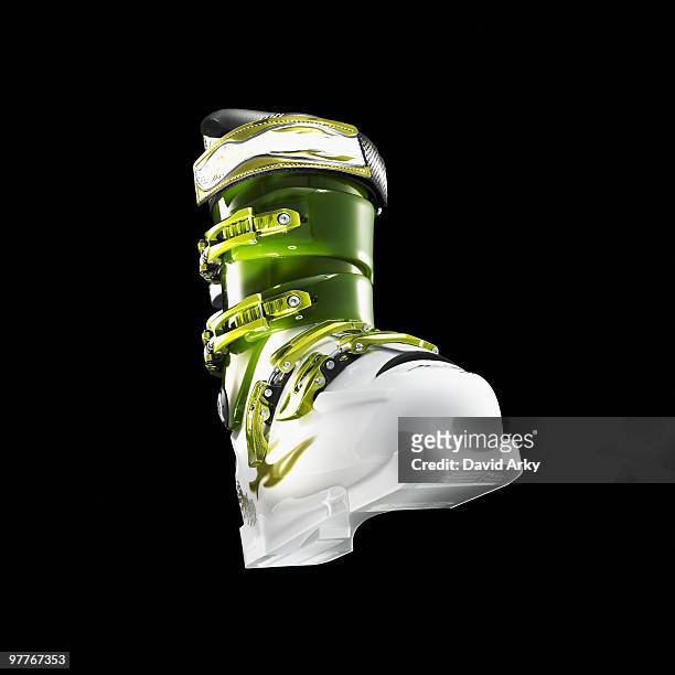 ski boot - ski boot stock pictures, royalty-free photos & images