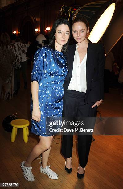 Mary and Stella McCartney attend the launch for Stella McCartney's collection for GAP at the Porchester Hall on March 16, 2010 in London, England.