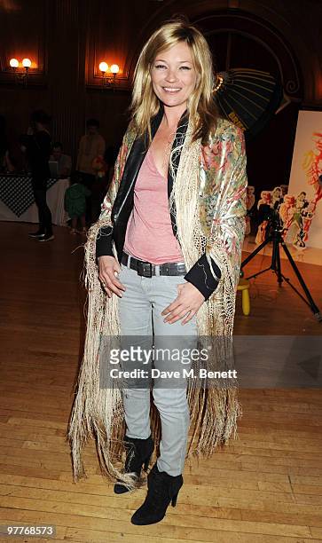 Kate Moss attends the launch for Stella McCartney's collection for GAP at the Porchester Hall on March 16, 2010 in London, England.