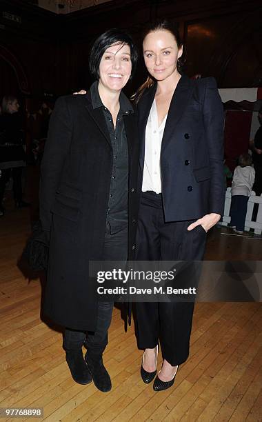 Sharleen Spiteri and Stella McCartney attend the launch for Stella McCartney's collection for GAP at the Porchester Hall on March 16, 2010 in London,...