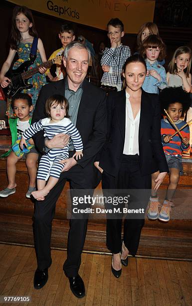 Stella McCartney and Stephen Sunnucks, President of Gap attend the launch for Stella McCartney's collection for GAP at the Porchester Hall on March...
