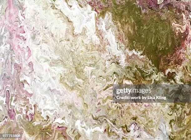 abstract art: marbleized snow capped mountain terrain - geography of illinois stock pictures, royalty-free photos & images