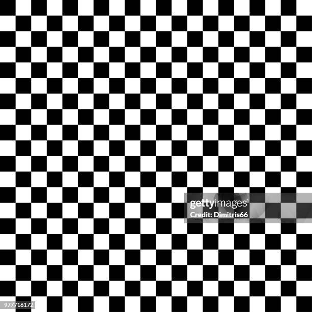 vector checker chess abstract seamless background - empty chess board stock illustrations