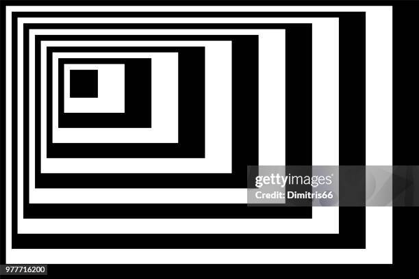 abstract op art background - tunnel stock illustrations