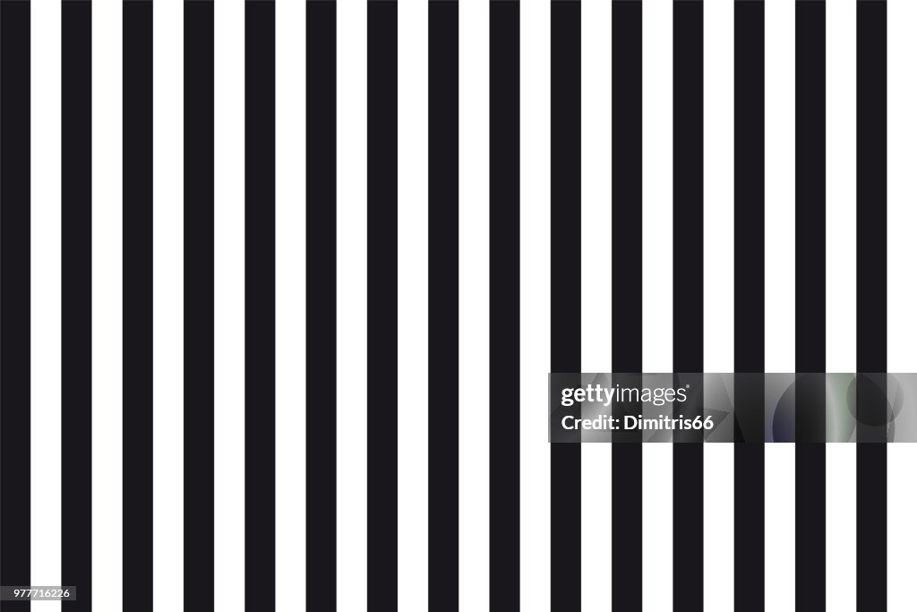 Abstract seamless background of black and white parallel vertical lines
