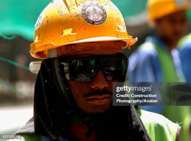 Construction Worker, New Air Terminal, Dubai, United Arab Emirates.