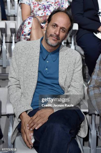 Luca Guadagnino attends the Giorgio Armani show during Milan Men's Fashion Week Spring/Summer 2019 on June 18, 2018 in Milan, Italy.