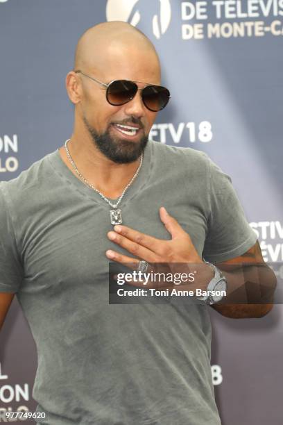 Shemar Moore from the serie 'S.W.A.T' attends a photocall during the 58th Monte Carlo TV Festival on June 17, 2018 in Monte-Carlo, Monaco.