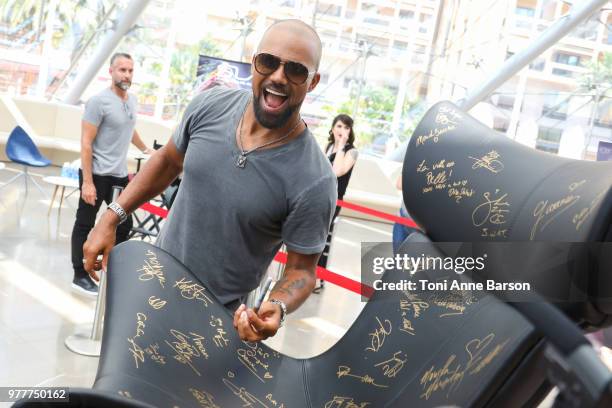 Shemar Moore from the serie 'S.W.A.T' attends a photocall during the 58th Monte Carlo TV Festival on June 17, 2018 in Monte-Carlo, Monaco.