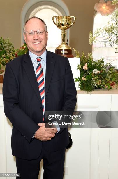 Steve Harman attends the Victoria Racing Club lunch celebrating the Melbourne Cup Carnival's global significance, on the eve of Royal Ascot, at...